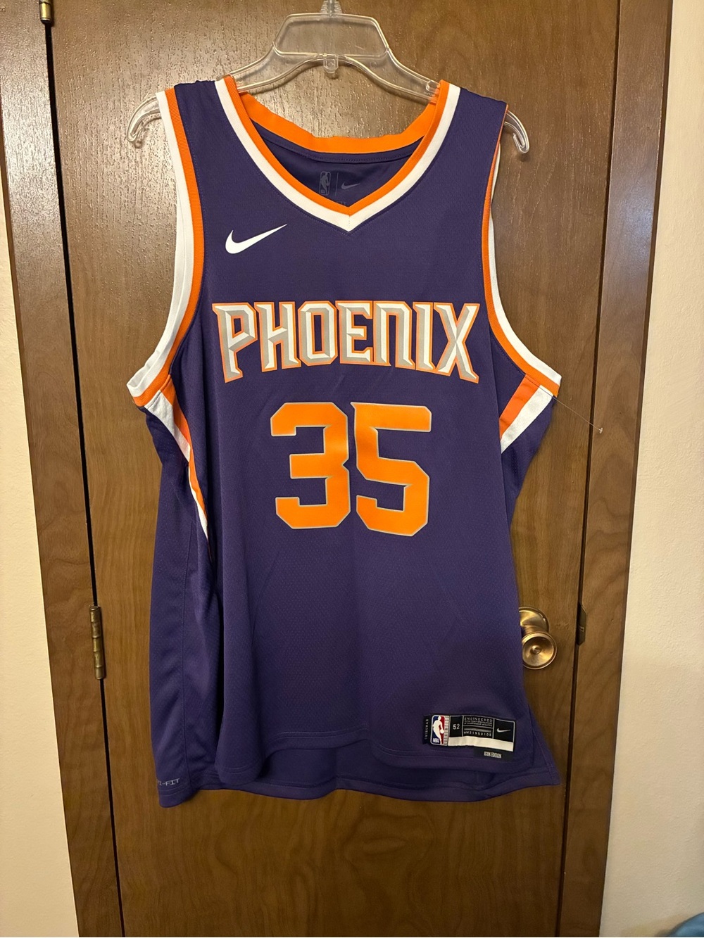 Nike Purple and Orange Phoenix Basketball Jersey #35